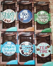 STOCK 6 STAMPI SILICONE CIOCCOLATINI SILIKOMART IDEALE PER GESSETTI O SAPONI