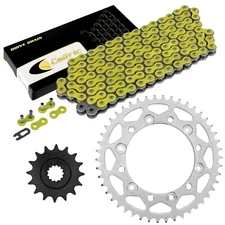 Drive Chain & Sprocket Kit For Yamaha Fz-6 Fz6 2009 / Fz6R 2009-2016 / Yellow