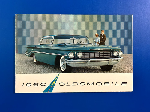 MINT CONDITION ORIGINAL 1960 OLDSMOBILE FOLD OUT SALES BROCHURE VINTAGE