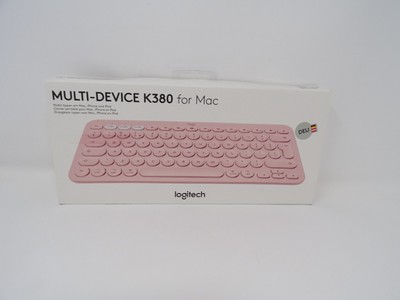 Logitech K380 Multi-Device Bluetooth Tastatur für Mac, QWERTZ-Layout - Rosa, OVP