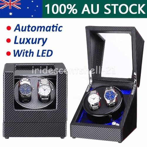 5 Model Watch Winder Automatic Watch Box LED Luxury Storage AU Plug