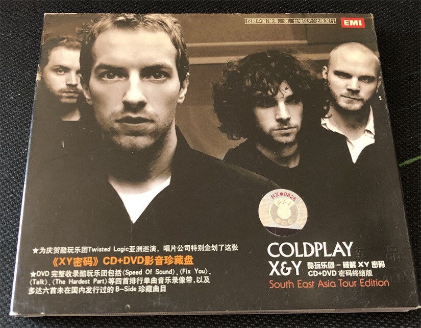 Coldplay X & Y China First Asia Tour Edition Promo CD + DVD