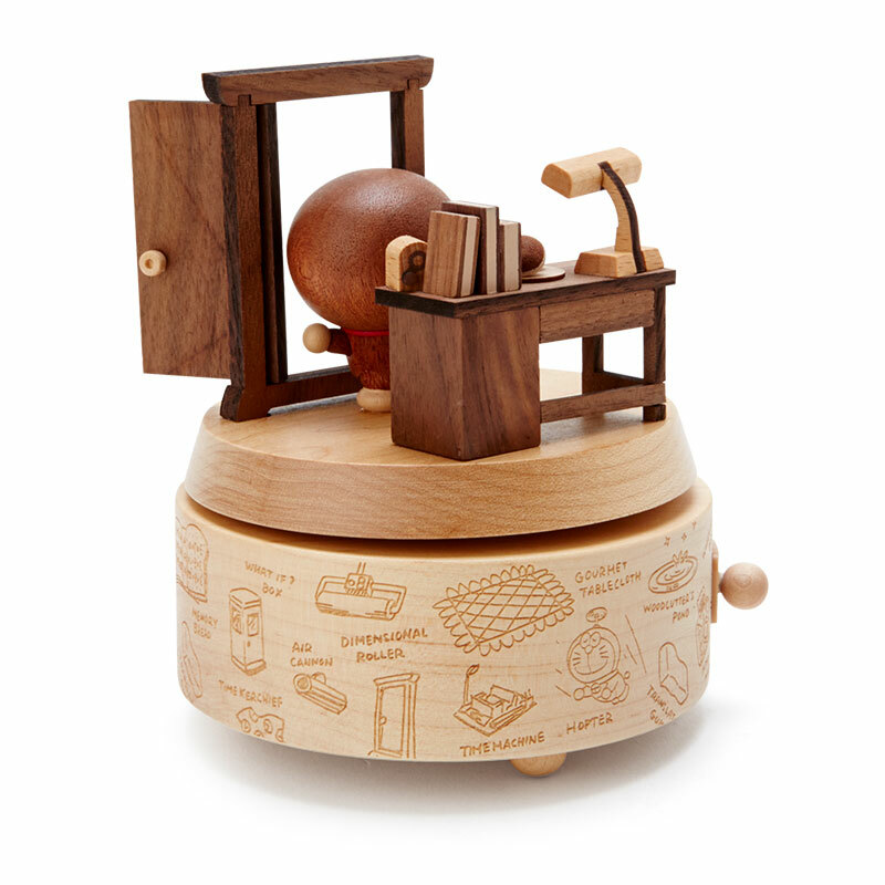 Doraemon Anywhere Door Wooden Music Box Canon Pachelbel Fujiko F