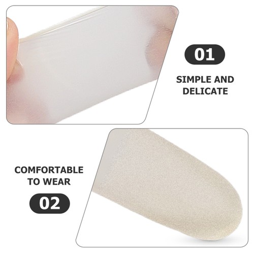 100 Pcs Anti-static Finger Guard Latex Fingertips Protectors Work - Picture 4 of 12
