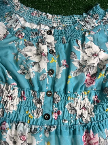 Lapis Damen Kleid Blumen Türkis Größe XL Neu mit Etikett - Bild 6 von 13