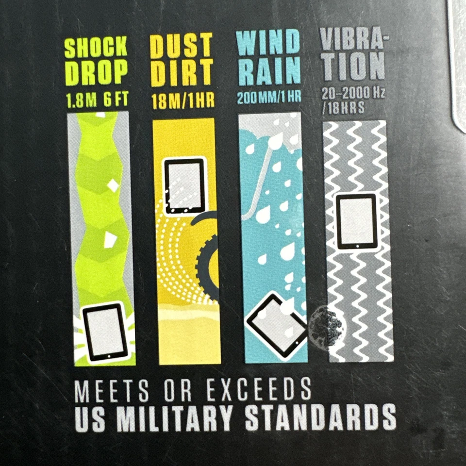 Funda de servicio militar Griffin Survivor GB35108-2 para iPad 2/iPad 3/iPad 4 negra Foto 3 de 4