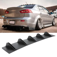 For Mitsubishi Lancer Rear Diffuser Fins Bumper Lip Splitter Spoiler Kit
