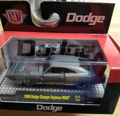 M2 Machines 1969 Dodge Charger Daytona Hemi Gray 1:64 Diecast NIB