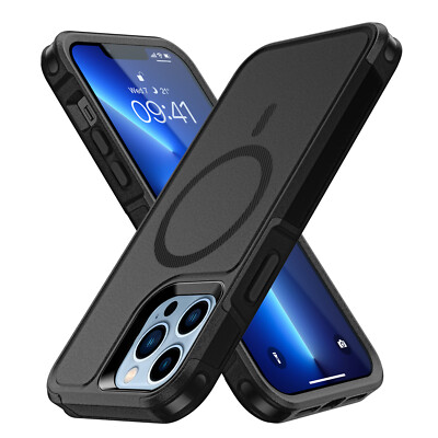 For iPhone 13 Pro Max 6.7'' Case Shockproof Heavy Duty MagSafe Phone Cover