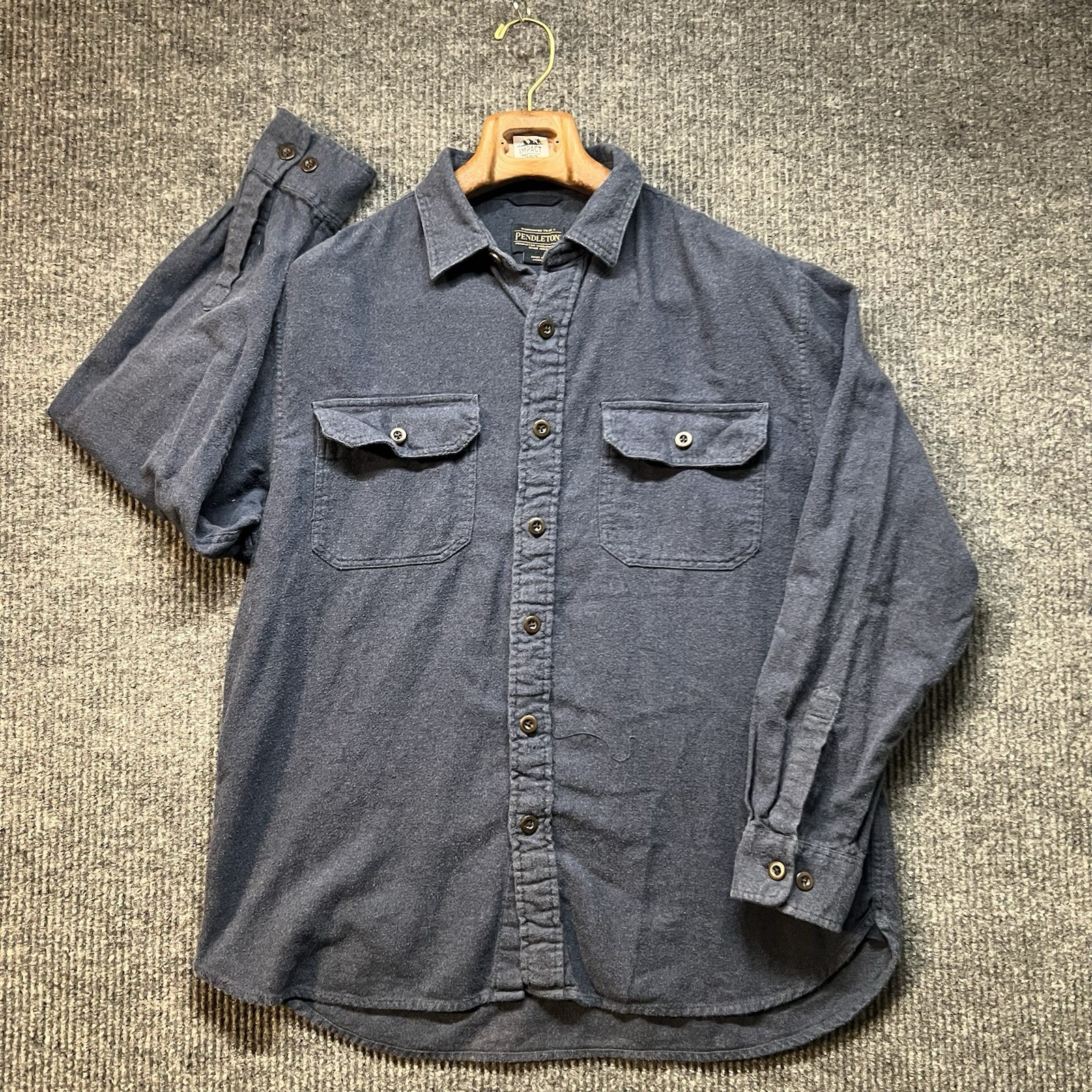 Pendleton Burnside Flannel Mens Large Button Down… - image 1