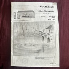 Technics SA-DA8 SA-DA10 SA-DX1040 Receiver Owners Instruction Manual
