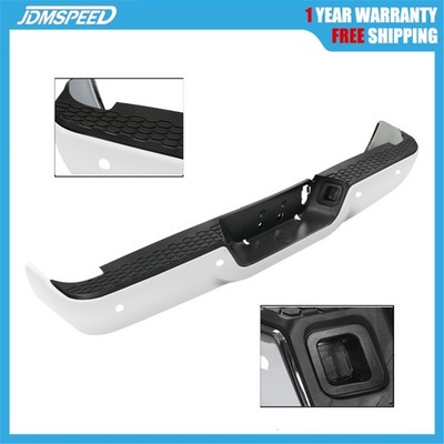 Rear Step Bumper Face Bar Chrome W/ Sensor Holes Fit 13-18 Ram 2500 and Ram 3500