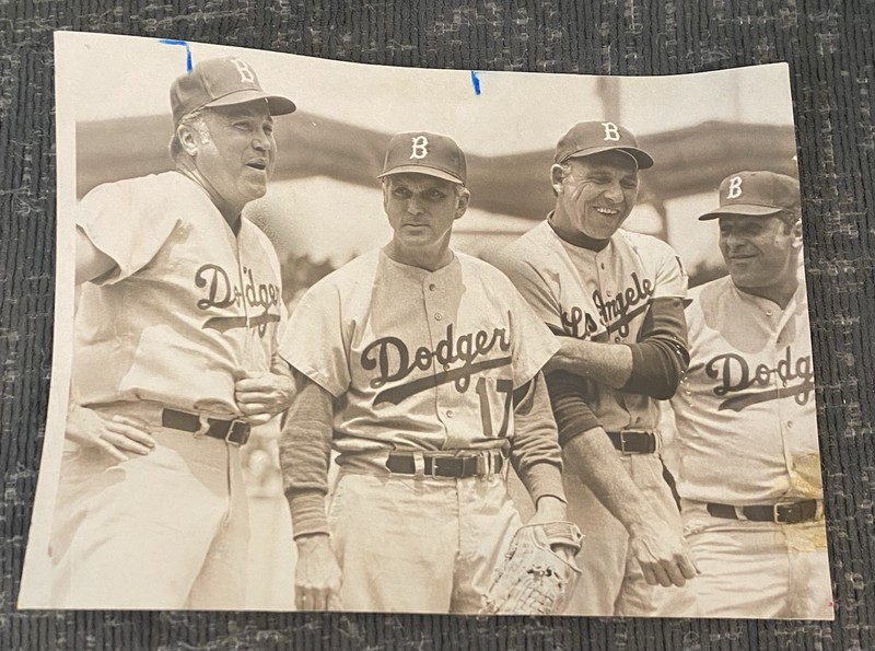 Vintage Brooklyn Dodgers Type 1 AP Photo Duke Snider Gill Hodges Old Timers Game
