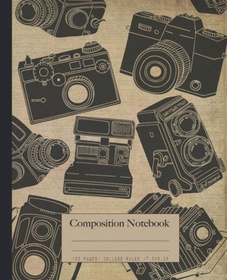 Composition Notebook: Camera composition notebook. High quality old vintage came