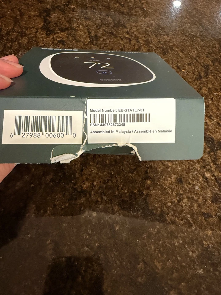 Termostato inteligente Ecobee Wi-Fi Essential EB-STATE7-01 Foto 2 de 4