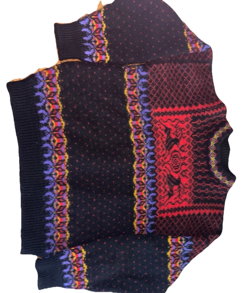 Vtg 90s Dale of Norway 100% wool Geometric Knit Sweater Sz XL Ski Lodge Nordic - Image 2 of 4