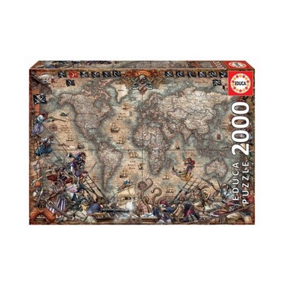 Pirates Map 2000pc Puzzle (Paperback Book)