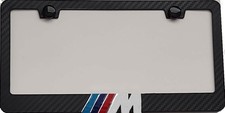 Bmw M 3d Simulated Carbon Fiber 3d License Plate Frame Holder