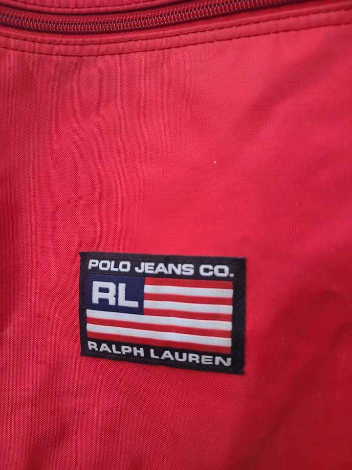 Bolso Mensajero Polo Ralph Lauren De Colección para Laptop Lona Nylon Foto 3 de 4