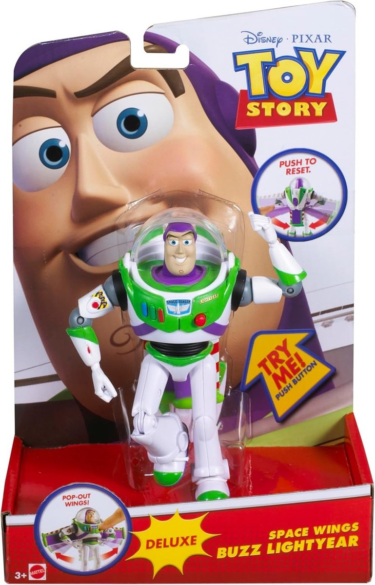 Mattel Y7505 Toy Story Deluxe Space Ranger Buzz Lightyear Figure