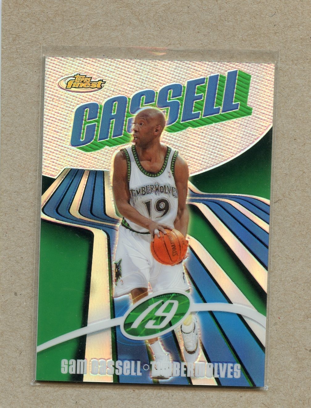 2003-04 Topps Finest - Sam Cassell #19 Refractor /250 Minnesota Timberwolves