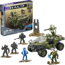 MEGA Halo The Series Vehicle Building Toys Set, FLEETCOM Warthog ATV with 469pcs