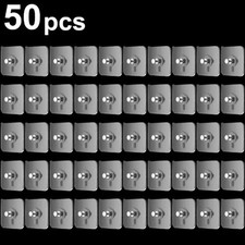 50x Strong Self-Adhesive Wall Hooks No-Drill Picture Hangers for Frames & Clocks