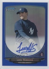 2013 Bowman Chrome Prospects Blue Refractor 24/150 Luis Torrens #BCA-LT Auto f1u