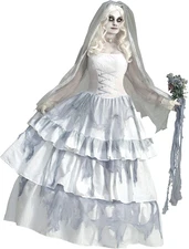 Novelties Women'S Deluxe Victorian Ghost Bride Costume
