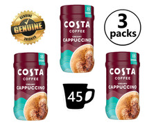 3x Costa Coffee Barista Creations Creamy Cappuccino Instant Coffee 45 Cups 255g 32.16 per kilo