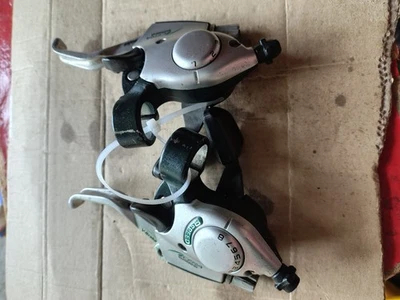 Retro 2000 Shimano Acera 3x 8 Speed V-Brake/Shifter Combi (Pair) ST-EF33 - Image 1 of 4