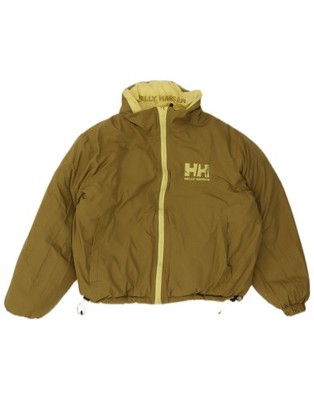 Helly Hansen Damen Graphic Crop wattierte Jacke UK 14 Medium Khaki NA03
