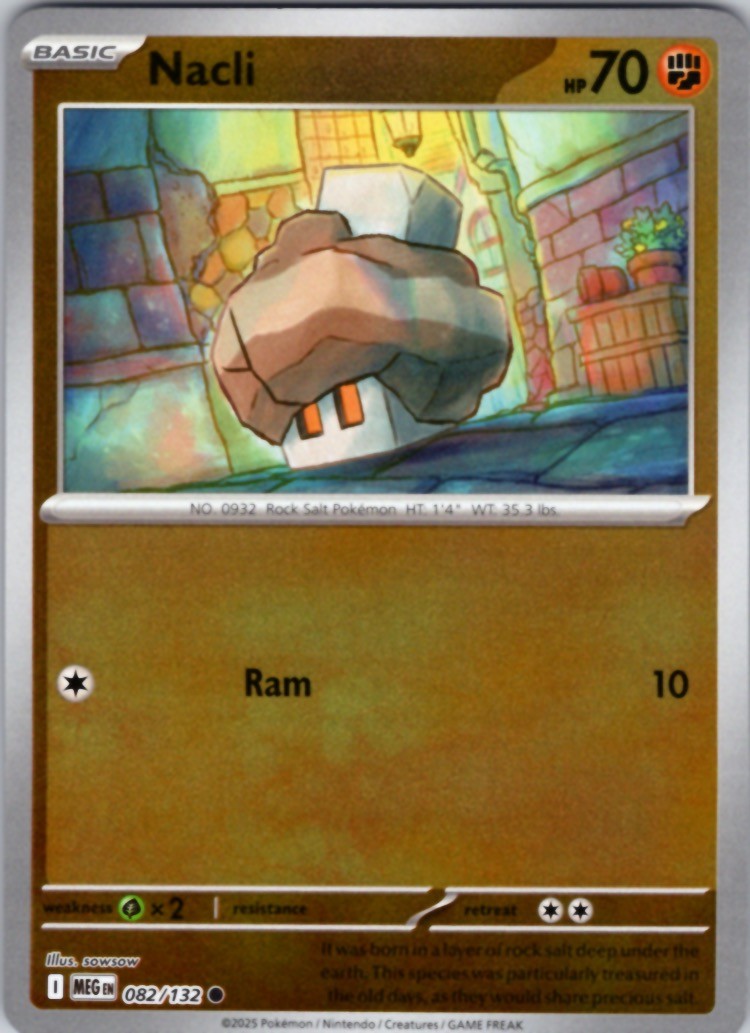 Nacli Reverse Holo Common ME01: Mega Evolution 082/132 NM