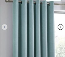 Curtains Eyelet Grey 46"x90" Habitat Collection Duck Egg Blue