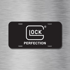 NEW Firearm Glock Pistol Aluminum License Plate NRA 2ND Amendment