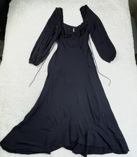 Free People This Is Love Midi Dress Black Medium