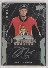 2020 SPx UD Black Lustrous Rookie Signatures 174/199 Tier 2 Josh Norris Auto n7r