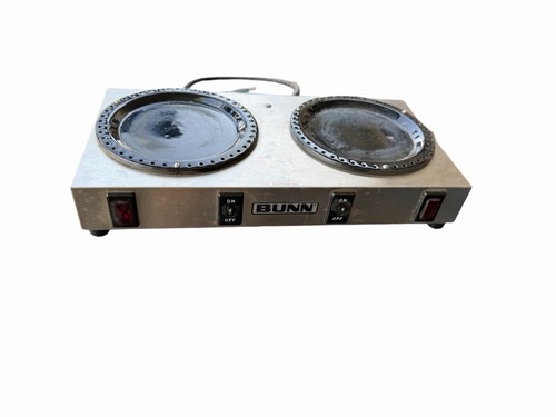 Bunn Stainless Steel Dual Burner Coffee Pot Warmer/Hot Plate WX-2 Tested Works