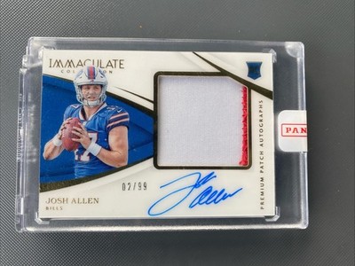 2018 Panini Immaculate Collection - Rookie Auto Patch Josh Allen /99