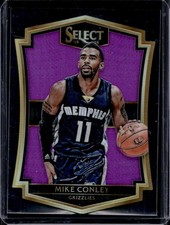 Mike Conley 2015-16 Panini Select #187 Purple Prizm Die Cut /99