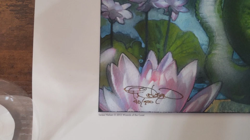 MTG Lotus Cobra Limited Edition Signed Original Art Print No 40 - Image 2 of 4