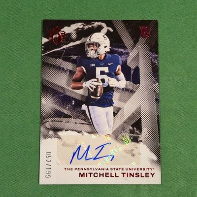 2023 Panini Chronicles Draft Mitchell Tinsley Gridiron Kings Auto Red #052/199