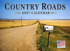 Country Roads Calendar 2027 Wall Monthly