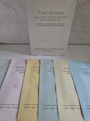 Bellame 7 Day Refresh Collagen Mask Baobab Oil New In Box
