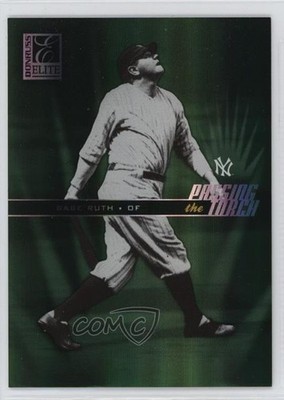 2004 Donruss Elite Passing the Torch Green /500 Babe Ruth #PT-27 HOF tg5
