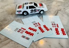 Tyco 440-X2 Buick Grand National Regal Slot Car 25 Decal Sheet White