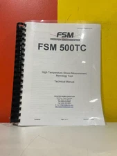 FRONTIER SEMICONDUCTOR FSM 500TC High Temperature Stress Measurement Metrology