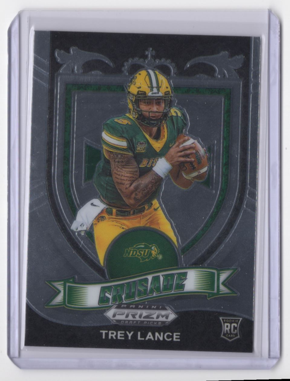 2021 Panini Prizm Draft Picks Collegiate Crusade Trey Lance Rookie North Dakota