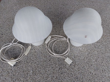 2x PEILL & PUTZLER Zebra Lampe Mushroom Pilzlampe  Tischleuchte 25cm - Vintage