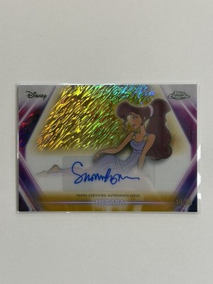 2025 Topps Chrome Neon Disney Megara Auto Autograph Purple 46/50